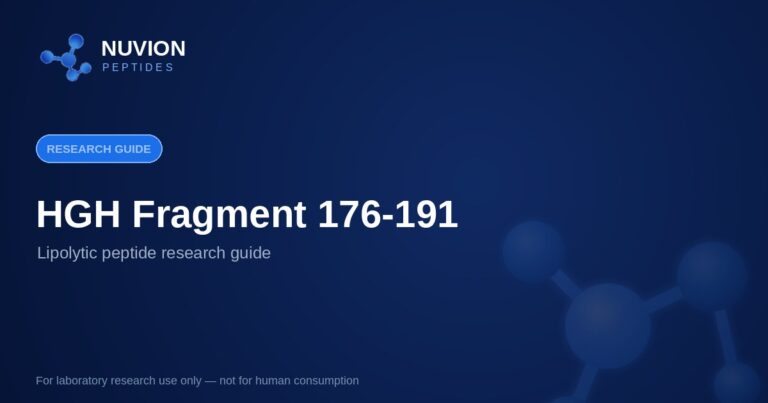 HGH Fragment 176-191 research guide — Nuvion Peptides
